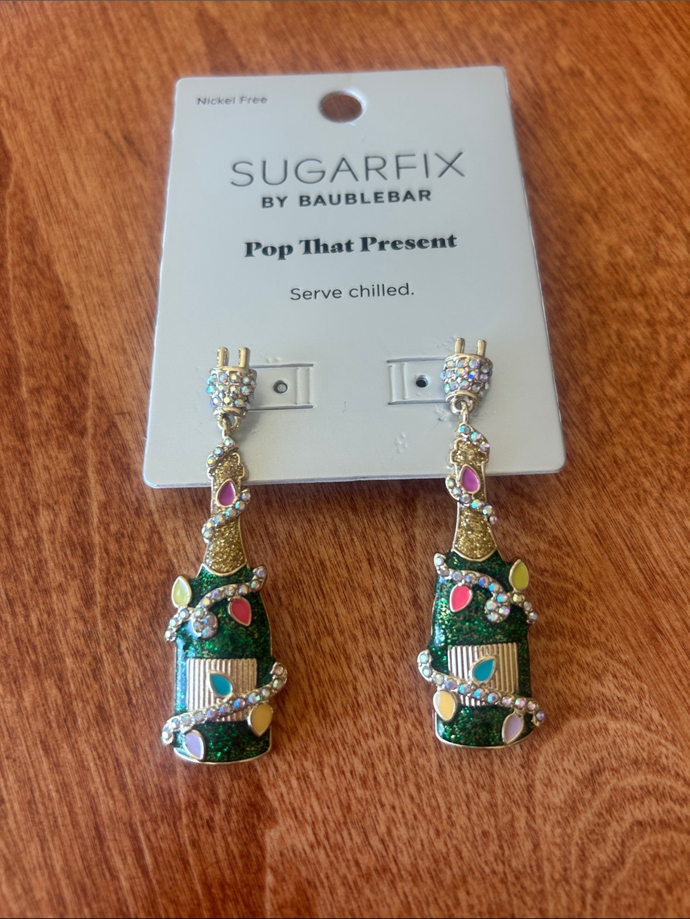 New in packaging Sugarfix for Baublebar Champagne Earrings